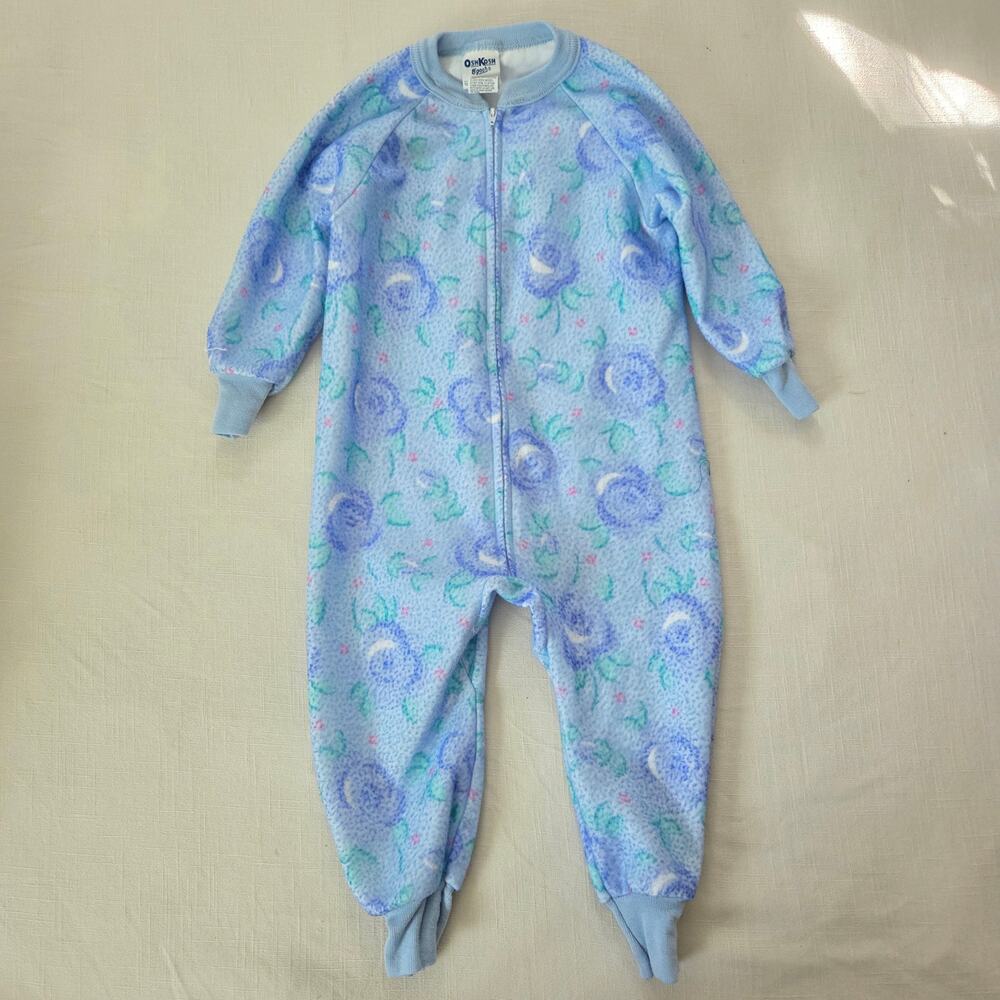 Vintage Oshkosh Floral PJs 3t